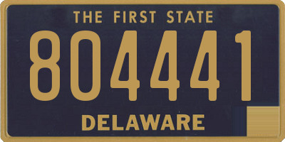 DE license plate 804441