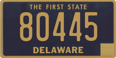 DE license plate 80445