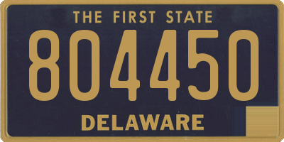 DE license plate 804450