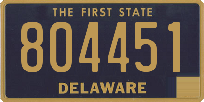 DE license plate 804451