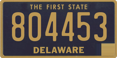 DE license plate 804453