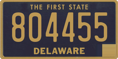 DE license plate 804455
