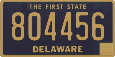 DE license plate 804456