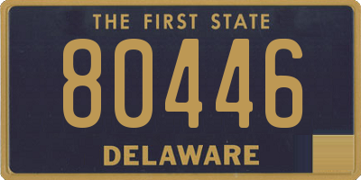 DE license plate 80446
