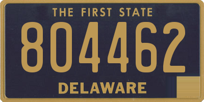 DE license plate 804462