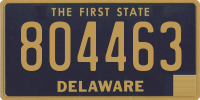 DE license plate 804463