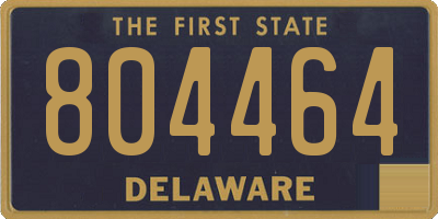 DE license plate 804464