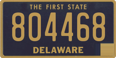 DE license plate 804468