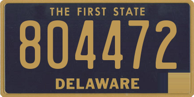 DE license plate 804472