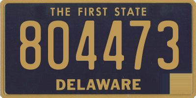 DE license plate 804473