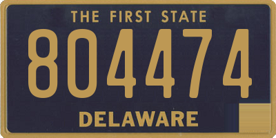 DE license plate 804474