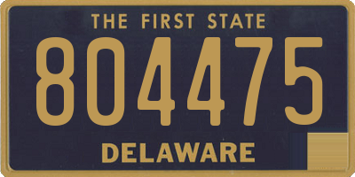 DE license plate 804475