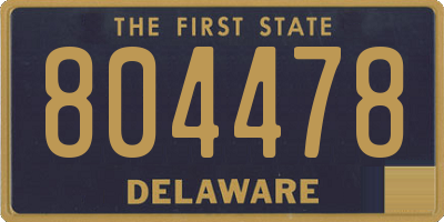 DE license plate 804478