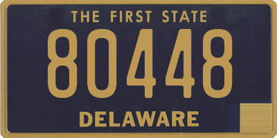 DE license plate 80448