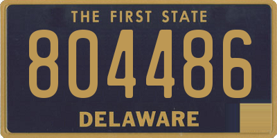 DE license plate 804486