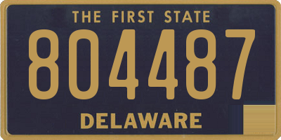 DE license plate 804487