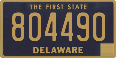 DE license plate 804490