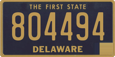 DE license plate 804494