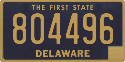DE license plate 804496