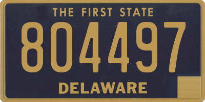 DE license plate 804497