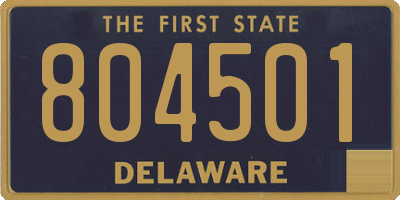 DE license plate 804501