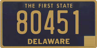 DE license plate 80451
