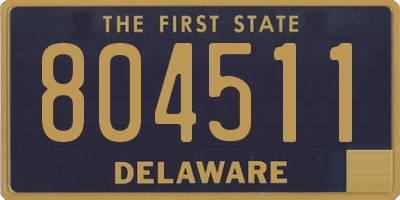 DE license plate 804511