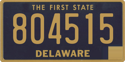 DE license plate 804515