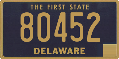 DE license plate 80452