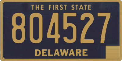DE license plate 804527