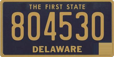 DE license plate 804530