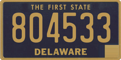 DE license plate 804533