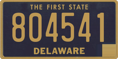 DE license plate 804541