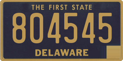 DE license plate 804545