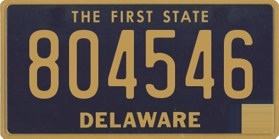 DE license plate 804546