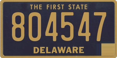 DE license plate 804547