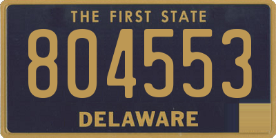 DE license plate 804553