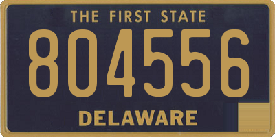 DE license plate 804556
