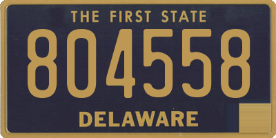DE license plate 804558