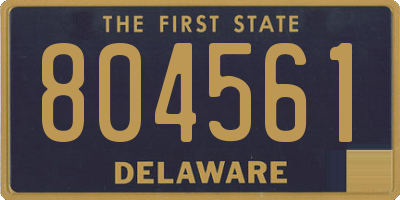 DE license plate 804561