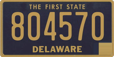 DE license plate 804570