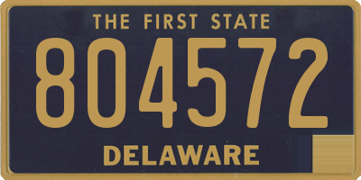 DE license plate 804572
