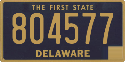 DE license plate 804577