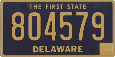 DE license plate 804579