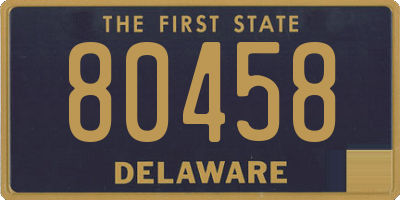 DE license plate 80458