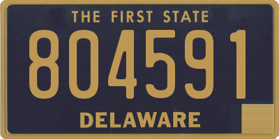 DE license plate 804591