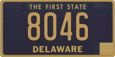DE license plate 8046