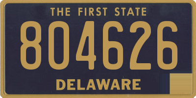 DE license plate 804626