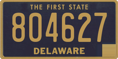 DE license plate 804627