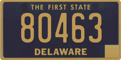 DE license plate 80463